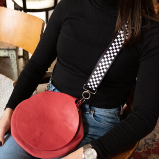 LadaLeather Round leather purse