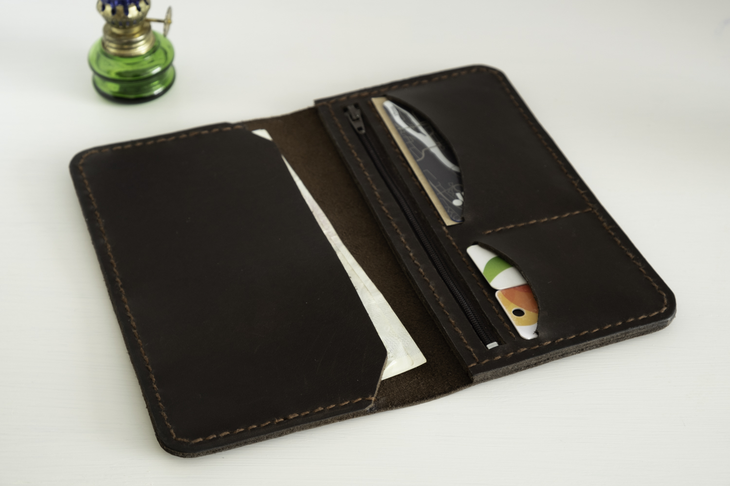 Long Leather Wallet for Men