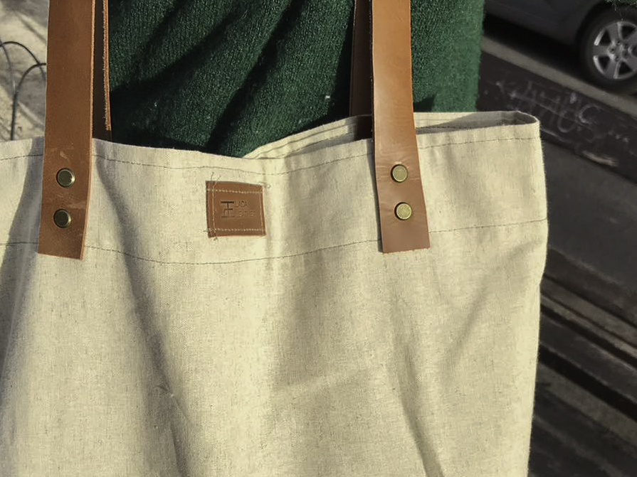 A Piece of Cotton Webbing Strap Leather Bag Handles Bag Strap 